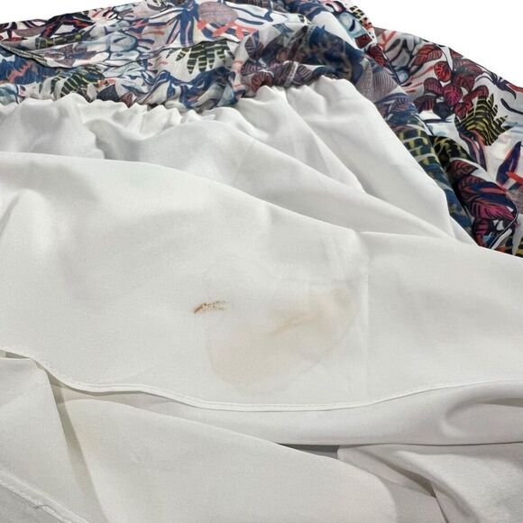 Jason Wu Grey Midi Dress Floral Print Asymmetrical Medium 8 Multicolor Sleeveles - Picture 13 of 13